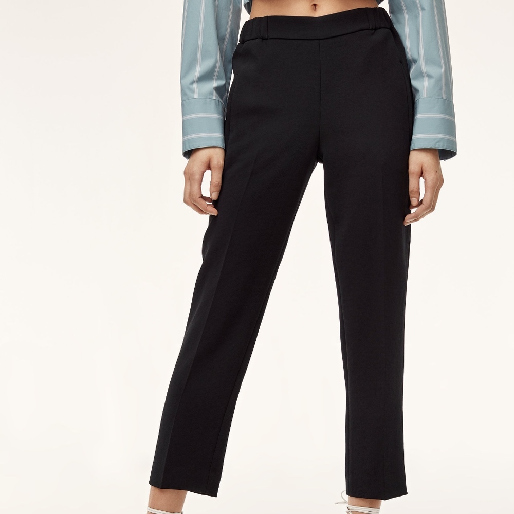 NWT Aritzia Wilfred Darontal Pants in Sagesse Sage